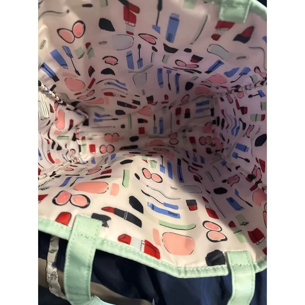 CLINIQUE KATE SPADE BAG AND COSMETIC POUCH , MAKEUP BAG - NEW